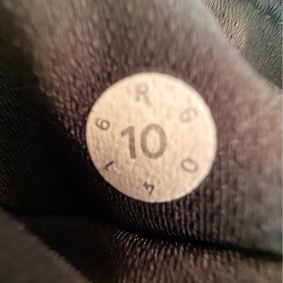 Lululemon Pace Rival Crop Shatter Weave Desert Teal Alberta Lake Black Size 10 - Picture 8 of 10